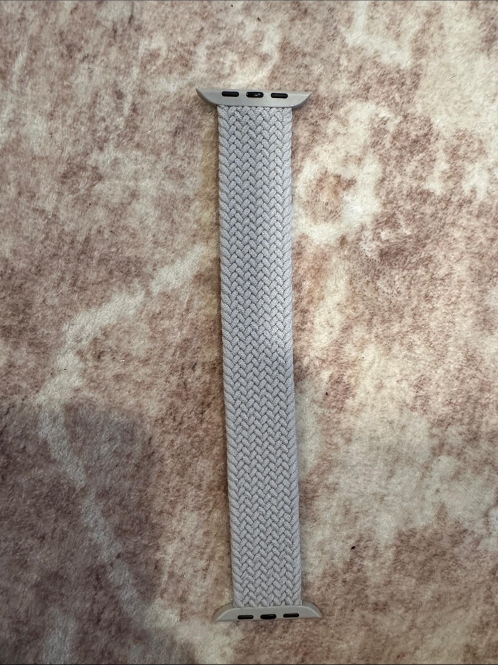 Braided Stretch Watch Band in Light Gray